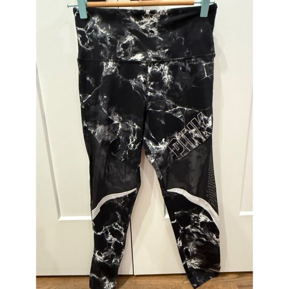 Victoria's Secret PINK‎ Ultimate Marble Mesh Leggings Activewear Size M - Picture 2 of 8